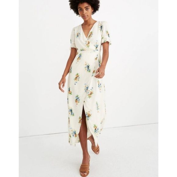 Madewell Dresses & Skirts - Madewell Ruffle-Sleeve Maxi Dress